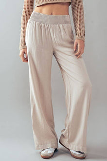  Smocked Waistband Pants