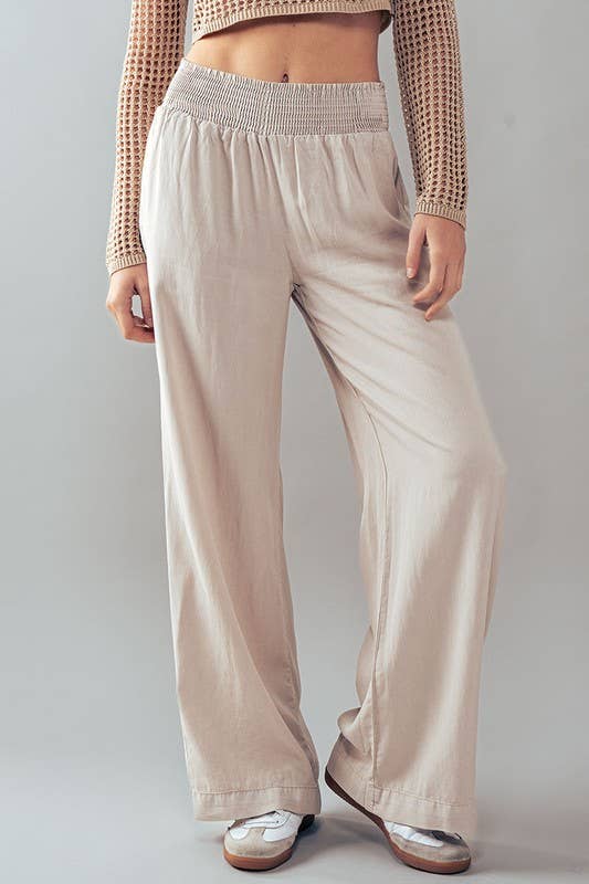 Smocked Waistband Pants