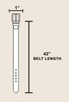 Modern Sleek Vegan Leather Belt | Black