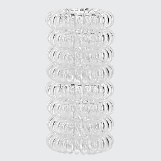 Spiral Hair Ties - Clear