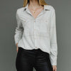 Light Tan & Gray Plaid Button Up