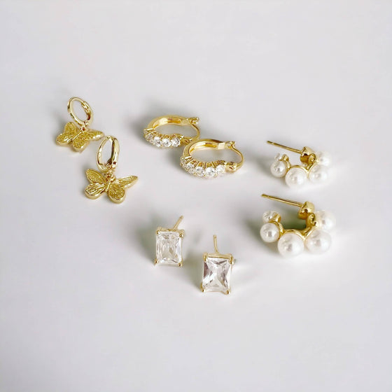 Goldie Diamond Studs Earrings