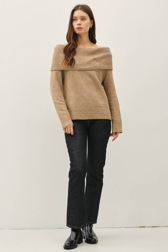Be Cool Off the Shoulder Sweater
