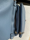Phiona Studded Flapover Crossbody Bag | Dusk Blue