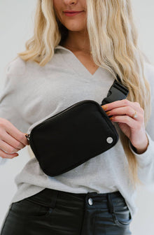  Madison Crossbody Belt Bag: Black