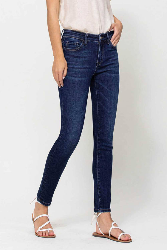 High Rise Ankle Skinny Jeans