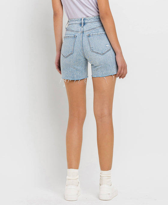 High Rise Midi Shorts