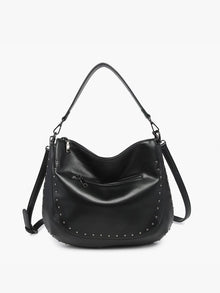  Studded Hobo Bag