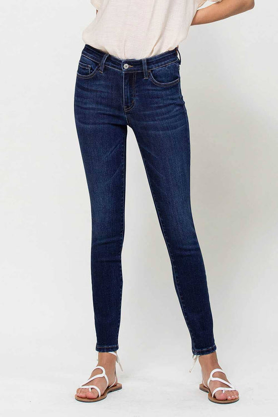 High Rise Ankle Skinny Jeans