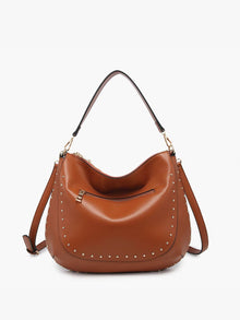  Studded Hobo Bag