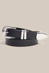 Modern Sleek Vegan Leather Belt | Black
