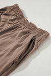 Short Sleeve Lounge Set: Mocha Brown