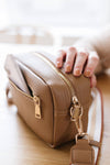 Light Camel Willow Crossbody Bag