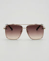 Memphis Sunglasses: Brown/Gold