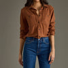 Brown Super Soft Button Up