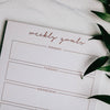 Weekly Goals Notepad | Blush Floral