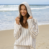 Sailor Stripe Baja Pullover Hoodie