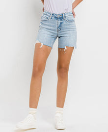  High Rise Midi Shorts