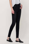 Black High Rise Super Soft Ankle Skinny Jeans