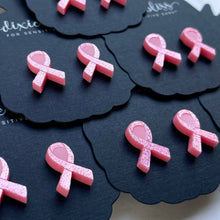  Pink Ribbon Studs
