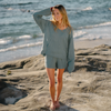 New Moon Blue Baja Pullover Hoodie