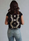 Black & Cream Aztec Backpack