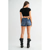 High Rise Jean Shorts | Rhino Blue
