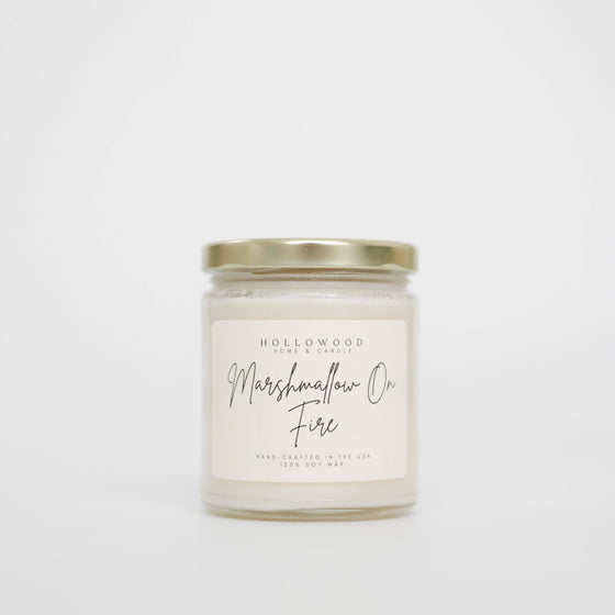 Marshmallow On Fire Candle