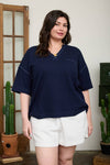 Plus | Boxy Knit Top | Blu Pepper