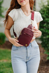 Bridget Sling Crossbody Fanny Mini Belt Bag: Mulberry