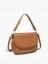 Monet Crossbody Messenger Bag: Brown