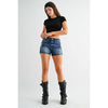 High Rise Jean Shorts | Rhino Blue