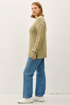Basic Round Neck Boyfriend Fit Sweater | Plus