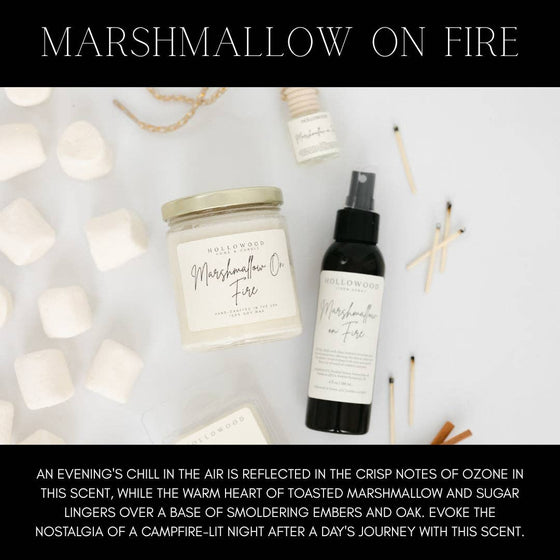 Marshmallow On Fire Candle