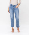 Mid Rise Slim Straight Jeans