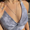 Silver Shimmer Lariat Necklace