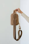 Bridget Sling Crossbody Fanny Mini Belt Bag: Taupe