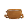 Gizelle Suede Belt Bag: Tan