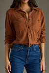 Brown Super Soft Button Up