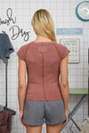 Raglan Knit Top | Terracotta