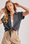 Lexie Button Up | Ash