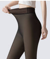 Fleece-Lined Tights Fake Sheer Leggings