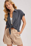 Lexie Button Up | Ash