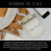 Pumpkin Pie Y'all Candle