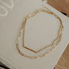 Estelle Necklace: Gold