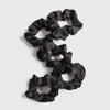 Satin Scrunchies 5pc - Black