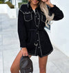 Vintage Street Style Studded Denim Jacket