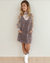 Vintage Washed Denim Suspender Mini Dress