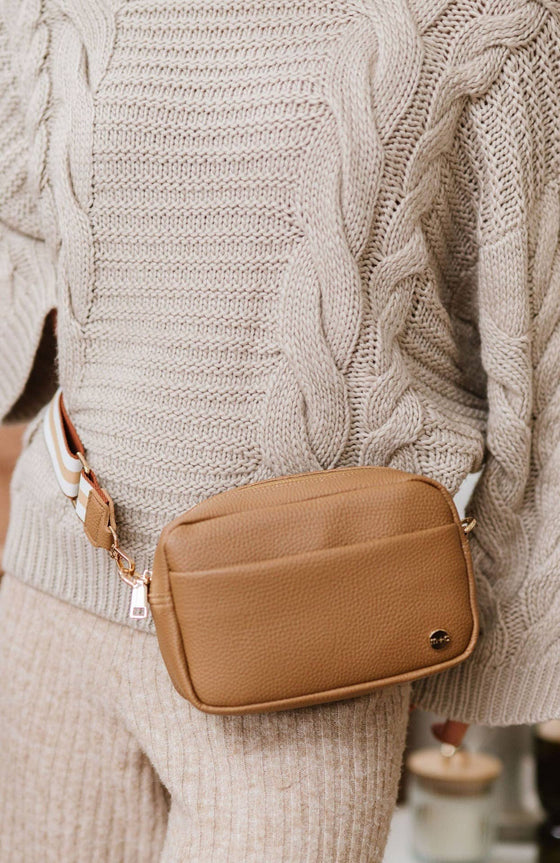 Light Camel Willow Crossbody Bag