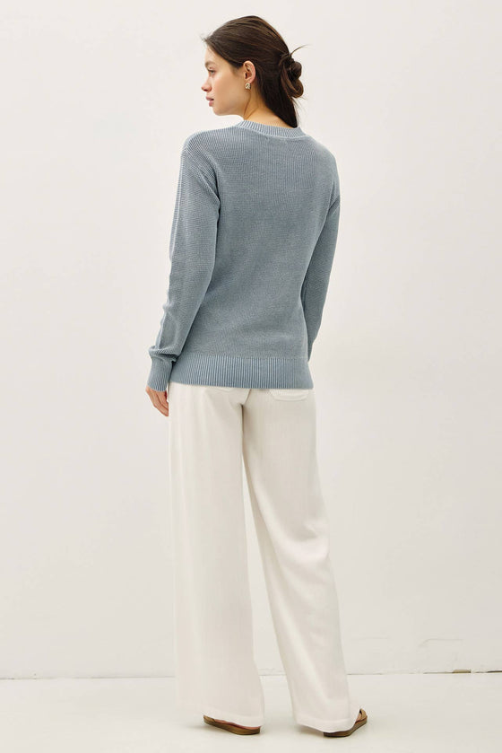 Be Cool Waffle Knit Sweater
